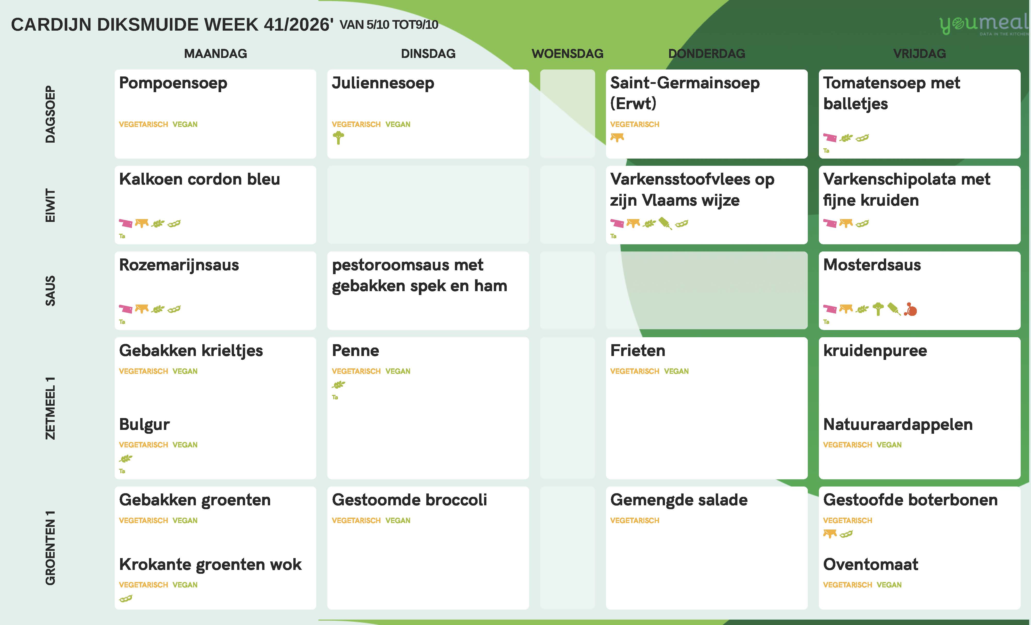 Schoolmenu week 41